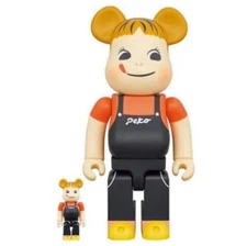 BE@RBRICK Peko-chan Milky Coffee 100% & 400% Medicom Toy Fujiya Japan Brand New