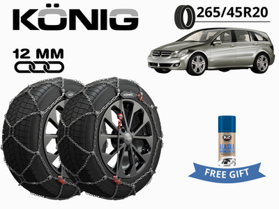 Schneeketten Konig 12MM X12PRO Gr 265 265/45R20 für Mercedes CL R (W166) 05-17