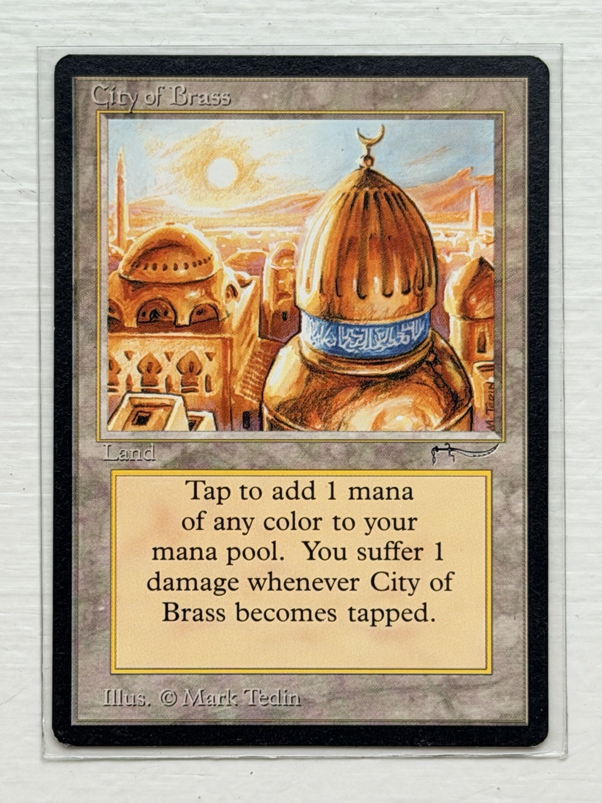 MTG Magic the Gathering City of Brass Arabian Nights NM