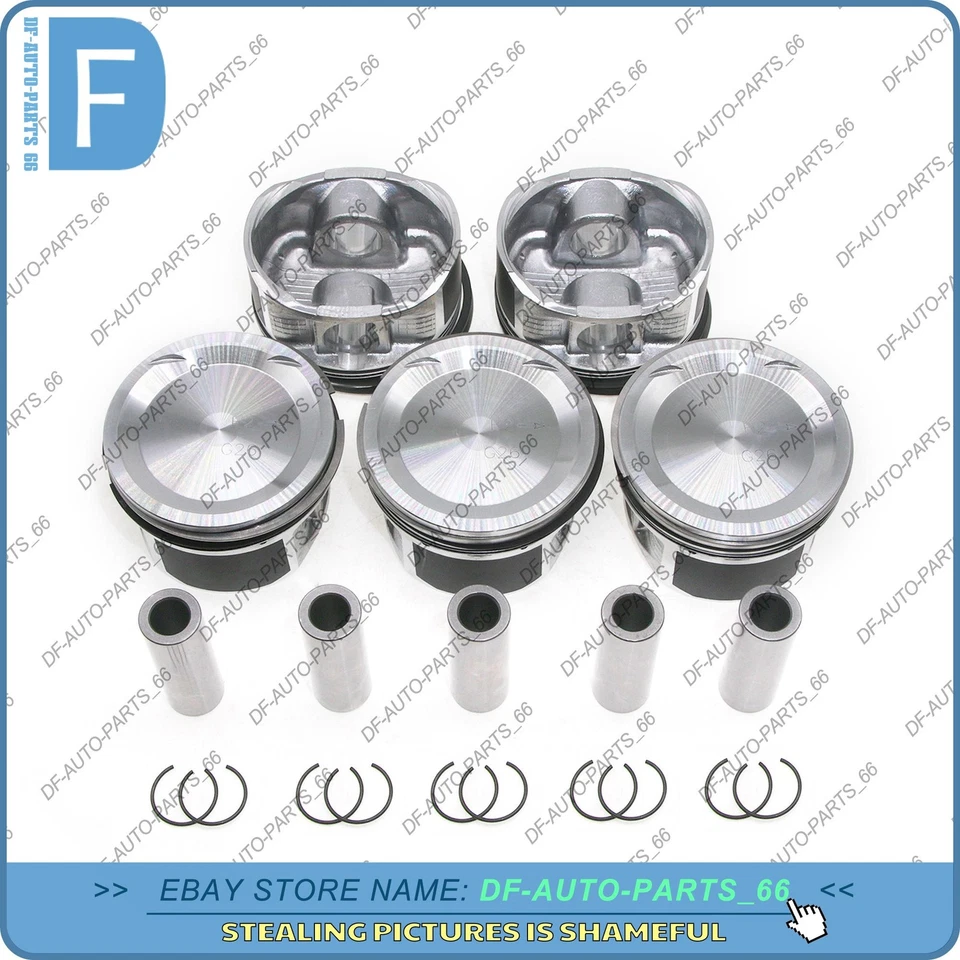 Juego de 5 anillos de pistón STD PARA Volvo C30 C70 XC90 S40 S60 S80 2,5 L5 T5 B5254T Foto 3 de 4