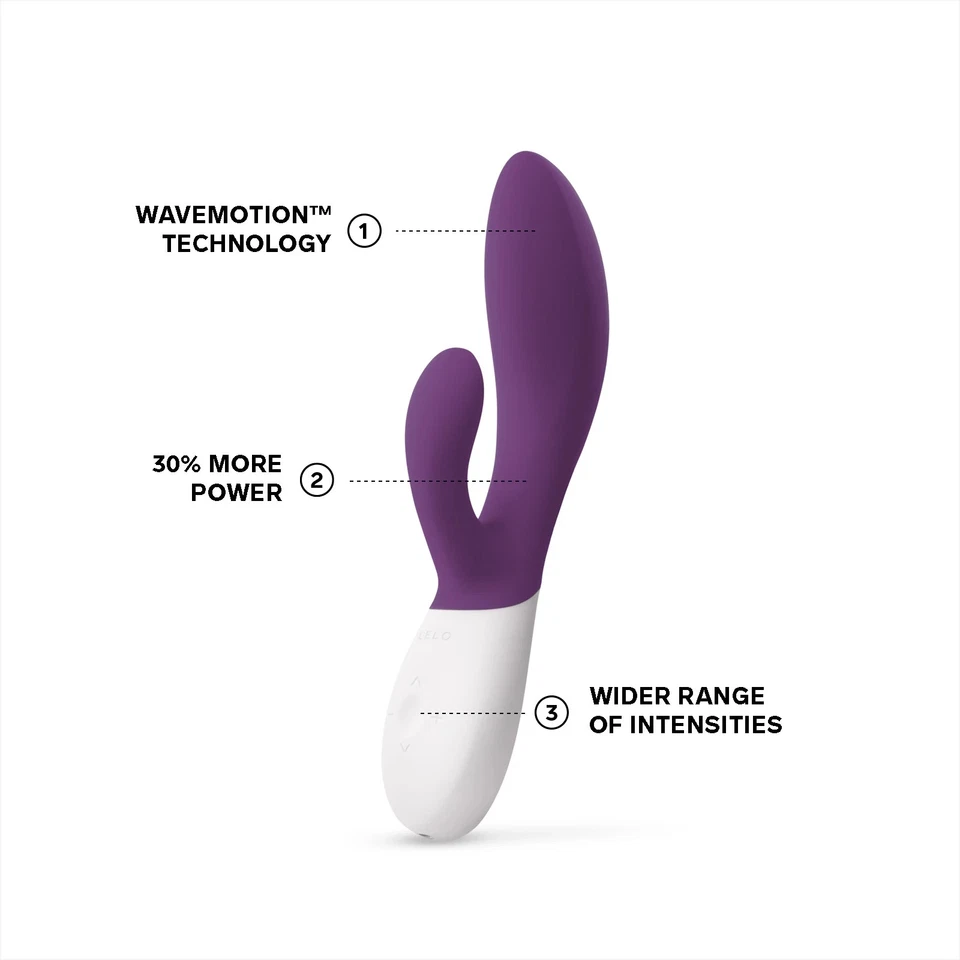 Vibrador LELO INA Wave 2 Rabbit púrpura Foto 3 de 4