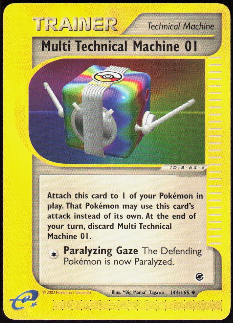 Multi Technical Machine 01 144/165 Uncommon Expedition LP Pokemon