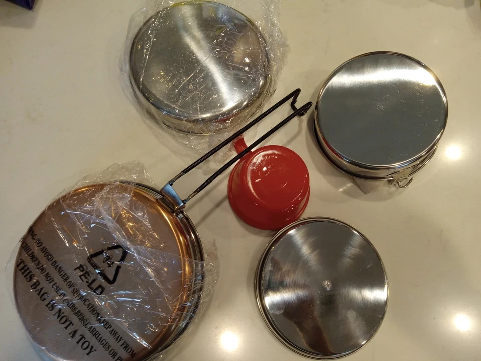 Solo Cook Set Mochilero Acero Inoxidable Foto 4 de 4