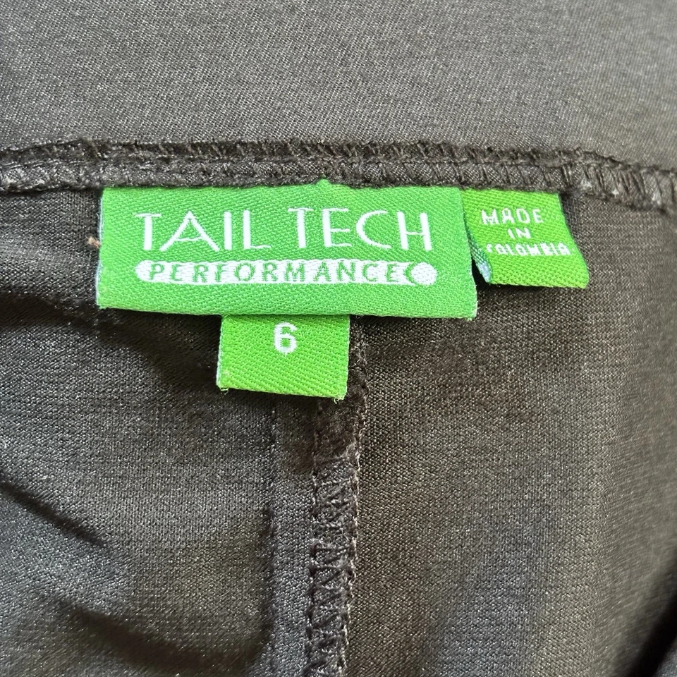 TAIL TECH Performance Skort Skirt Womens BLACK Athleisure Golf Pickleball SIZE 6 - Image 4 of 4