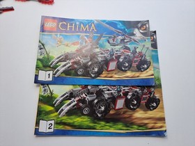 LEGO LEGENDS OF CHIMA: Worriz' Great Wolf Truck 70009, 100% Complete with BA
