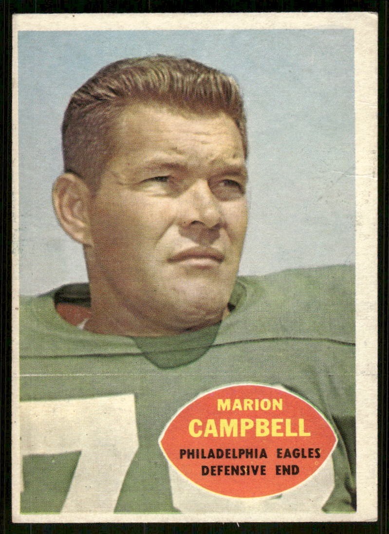 1960 Topps Marion Campbell #90 Philadelphia Eagles