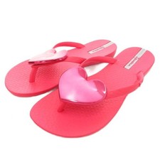 IPANEMA Pink Heart Thong Sandals Women Medium AB Used