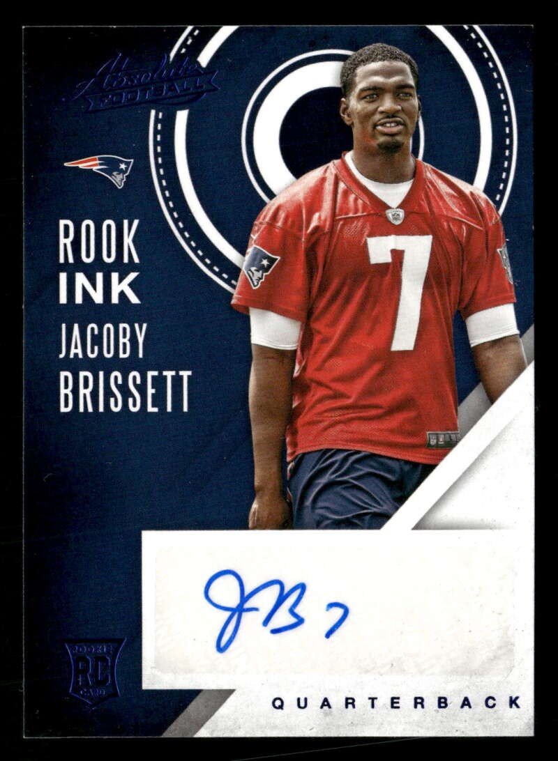 Jacoby Brissett Panini Absolute Rook Ink #30 Blue