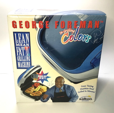 GEORGE FOREMAN IN GRILLING COLORS #GR10ABWI - LEAN MEAN FAT GRILLING ...