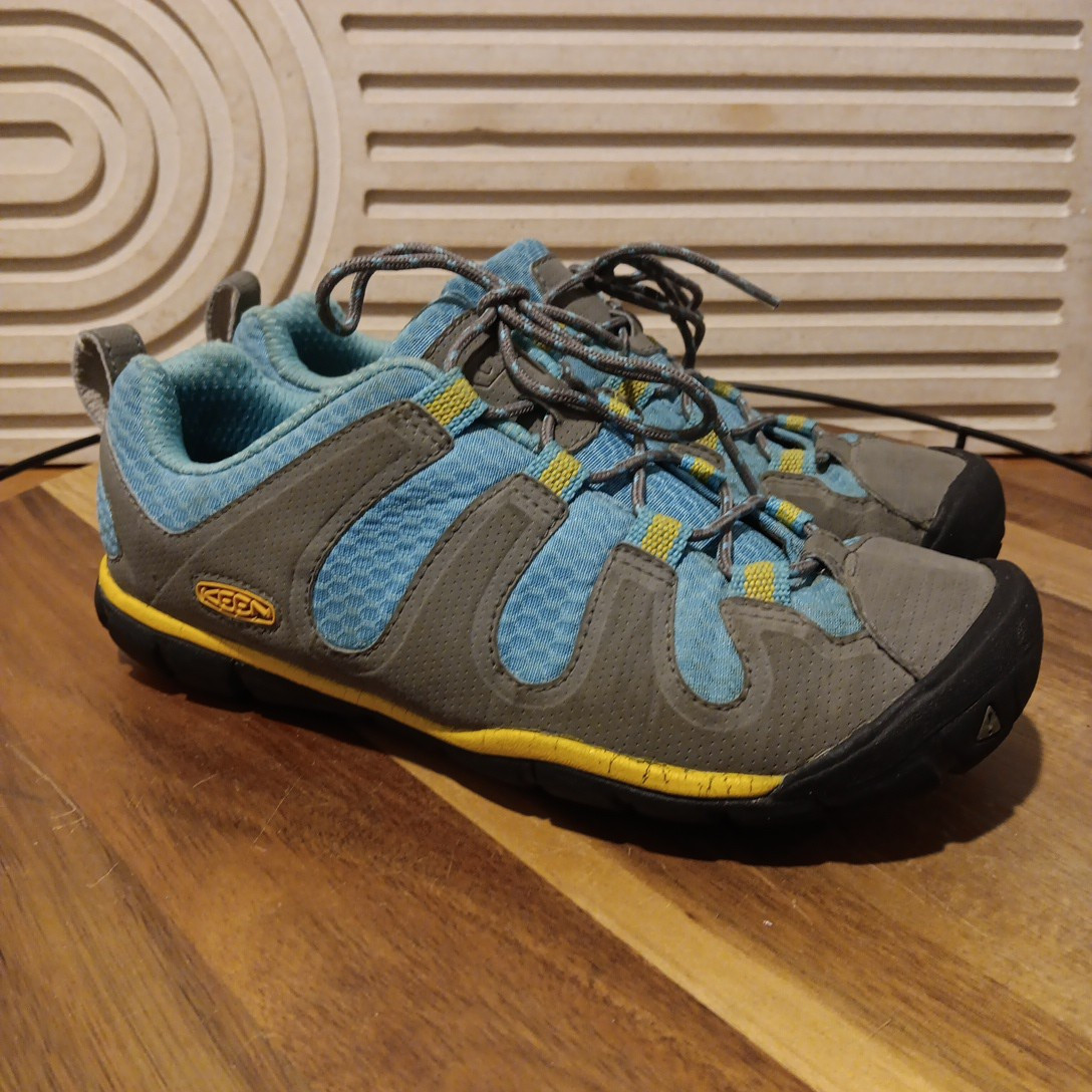 Scarpe da trekking Keen donna Haven CNX grigio blu atletica trail terreno taglia US 7