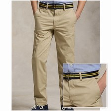 POLO RALPH LAUREN AUTHENTIC BOYS BRAND NEW ORIGINAL BELTED PANTS Size 10, NWT