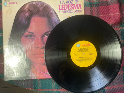 Roberto Ledesma    La Voz De Ledesma Y... Nuestro Amor LP Vinyl 1970 VG w/Shrink