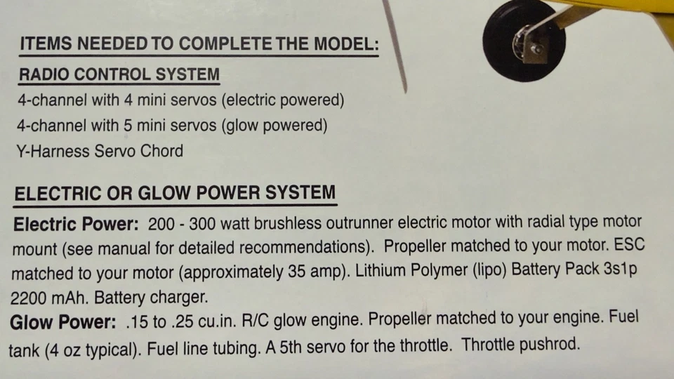 Sig Four Star 20 EP (alimentado eléctrico)/nuevo/completo kit balsa avión radiocontrol Foto 4 de 4