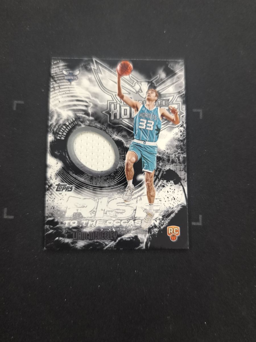 2025-26 Topps #RTO-LM Liam McNeeley Rise to the Occasion Relics 2rd