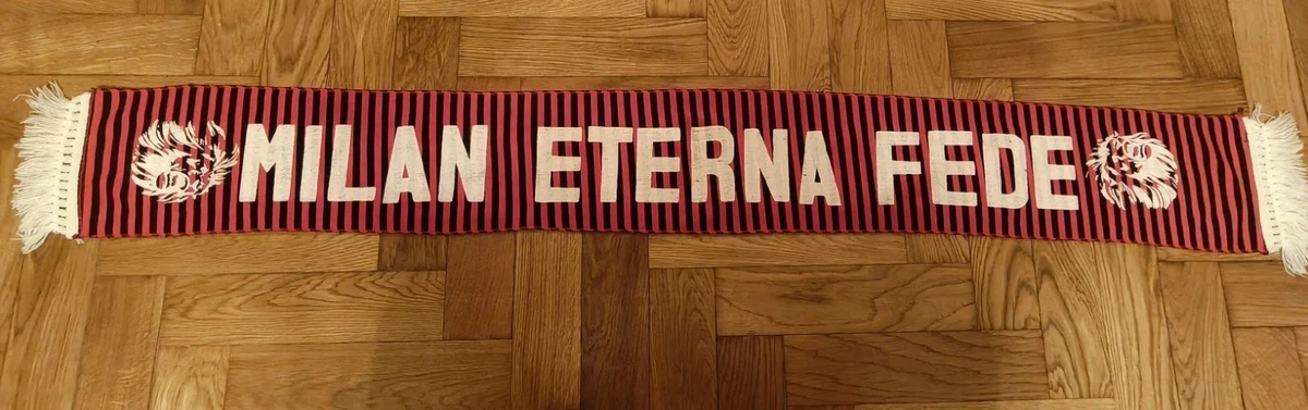 Écharpe Ultras Fossa Dei Leoni - Milan AC - Anni 80 - Vintage