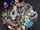 Junk Drawer Lot 2lbs Broken Vintage-Now Jewelry for Crafts Repairs — photo 1