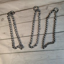 3 USED Chain Training Walking Dog Collars SOLD AS IS