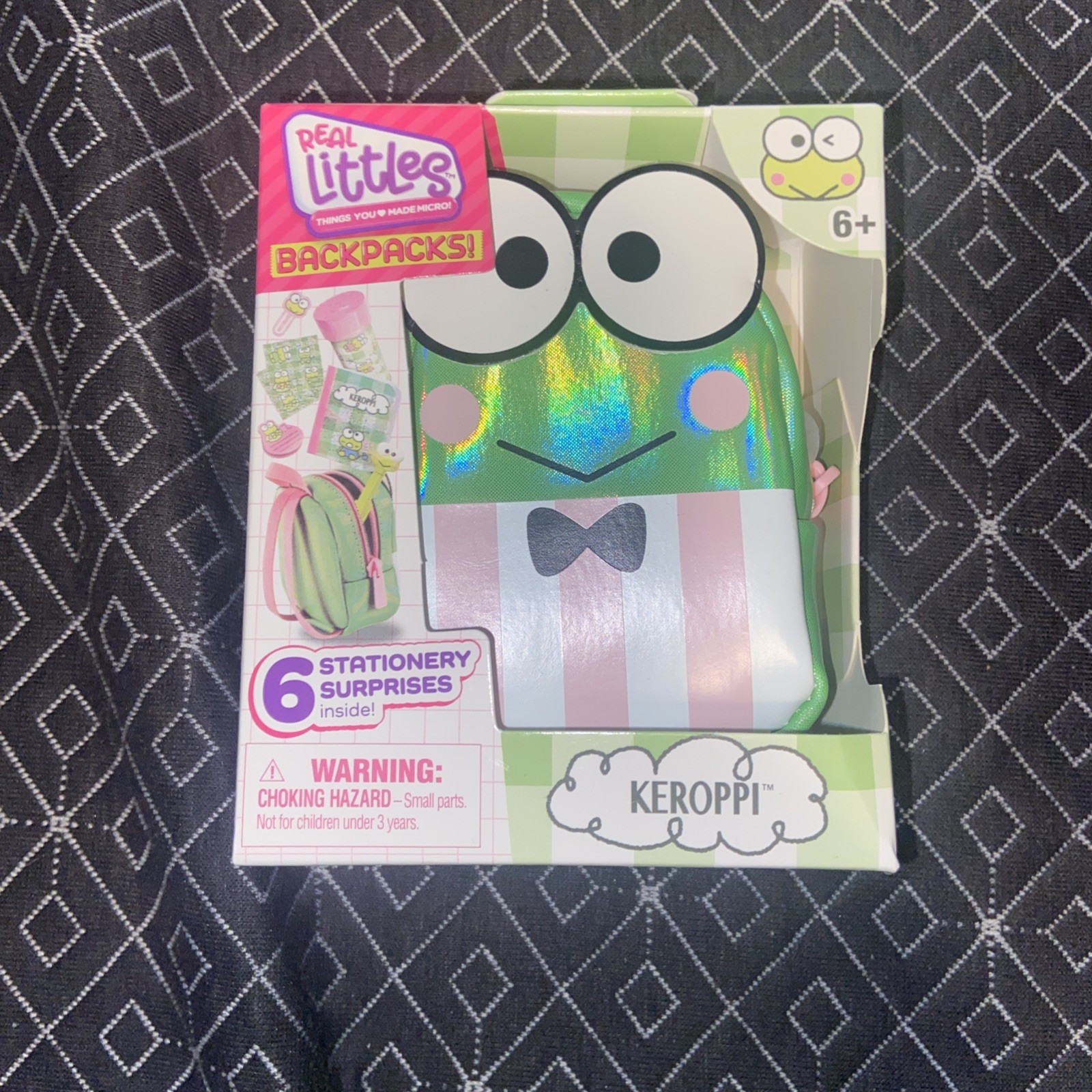 Real Littles Hello Kitty KEROPPI Mini Backpack 6 Stationary Surprises NEW