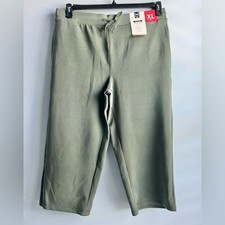 Member's Mark Women's Sandwash Crop Pant Olive Green Size XL