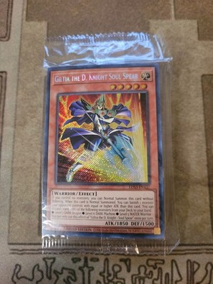 YUGIOH GILTIA THE D. KNIGHT SOUL SPEAR LDS3-EN137 SECRET LIMITED ED SEALED 