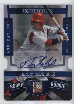 2010 Donruss Elite Extra Edition Rookie 58/100 Henry Rodriguez #194 Auto 0b2