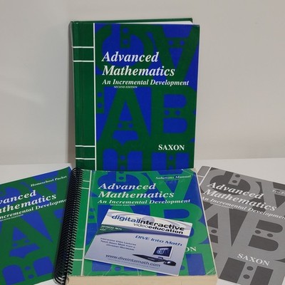 SAXON ADVANCED MATHEMATICS ~Textbook~Solutions Manual~Tests~DIVE CD 2nd Edition