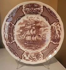 Vintage Fair Winds 10.5" Dinner Plate by Alfred Meakin, Staffordshire England