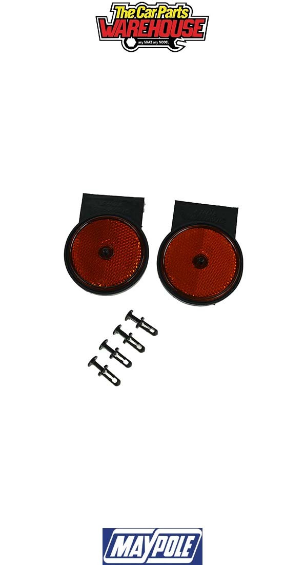Maypole 69027 Pack of 2 Amber Side Reflector Bracket for ERDE SY190 E153/163/193