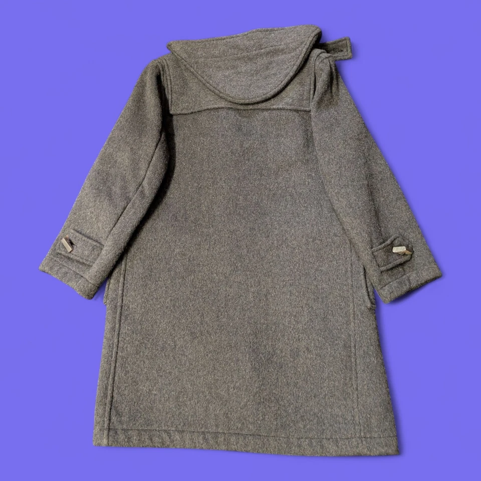 Vintage Gloverall Dark Grey Wool Duffel Coat (C004) - Image 2 of 3