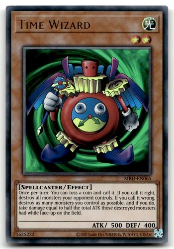 Time Wizard MRD-EN065 Unlimited Ultra Rare Yu-Gi-Oh TCG LP