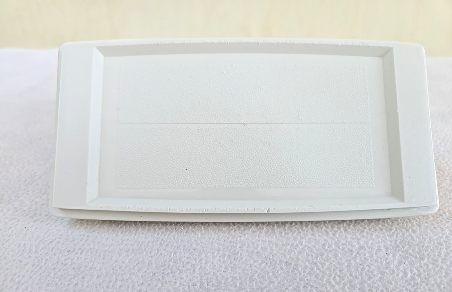 Vintage Tupperware Double Stick Butter or Cream Cheese Keeper Dish, Almond + Lid