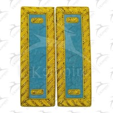 Civil War US Officer Shoulder Boards 1st Lieutenant One Gold Bar Infantry Blue