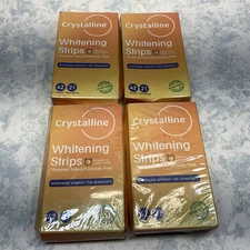 Crystalline Teeth Whitening Strips 21 Treatments 42 Strips ( Lot of 4 ) Exp 3/26