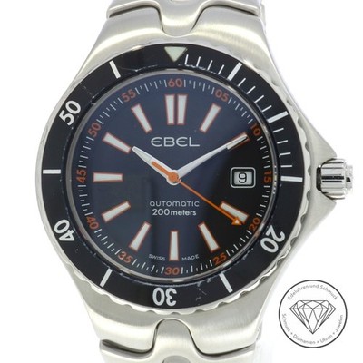 Ebel Sportwave E9120K51 Stahl 43mm Automatik Armbanduhr xxyy