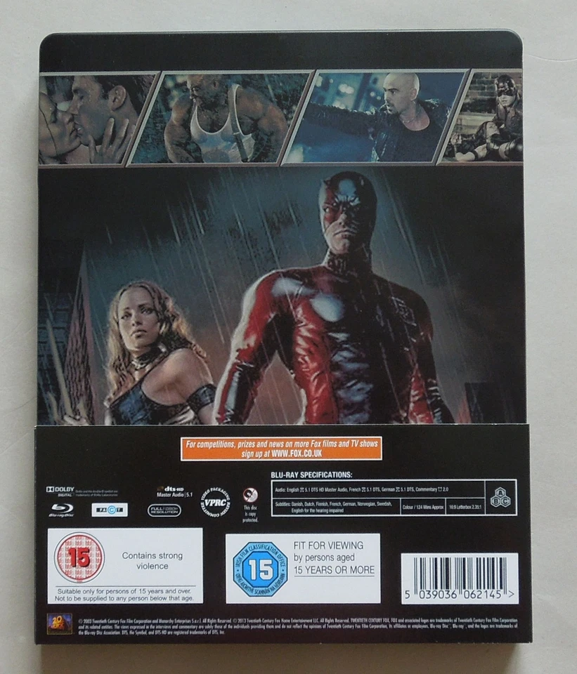 DAREDEVIL - UK BLU-RAY STEELBOOK * MARVEL - EMBOSSED TITLE - Image 3 of 4