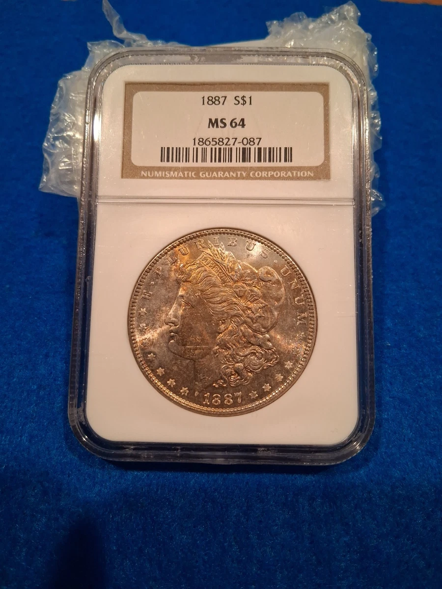 NGC 1887 Year Grade MS 64 Morgan US Dollars (1878-1921) for sale