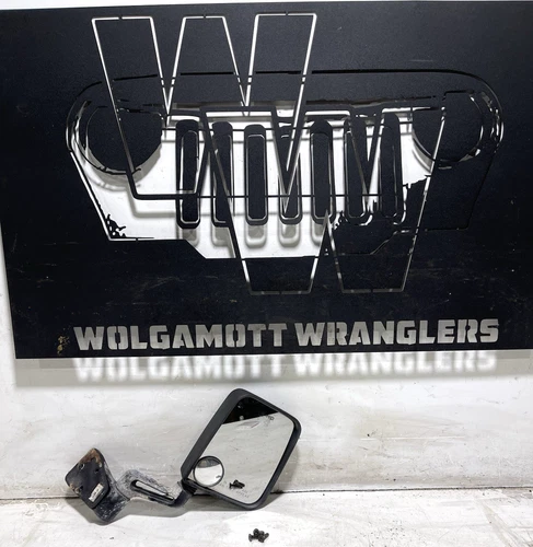 Passenger Right Side Outer Mirror Sideview w/ BOLTS 97-02 Jeep TJ Wrangler OEM