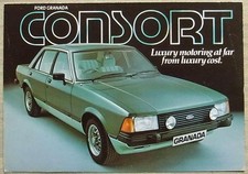 FORD Granada Consort Car Sales Leaflet Brochure c1981  Ref FA516