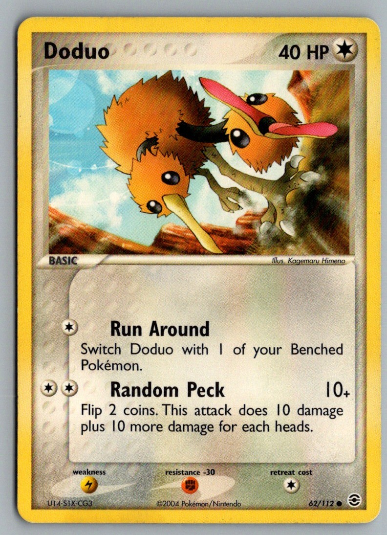 Doduo 62/112 Common FireRed & LeafGreen Pokemon Lightly Played