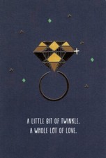 Happy Congratulations Engagement Ring You're Engaged Hallmark Greeting Card