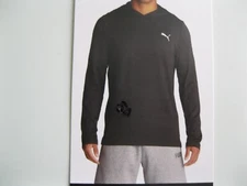 PUMA Men’s Lightweight Performance Hoodie, wicking, quick dry, stretch, Black, L