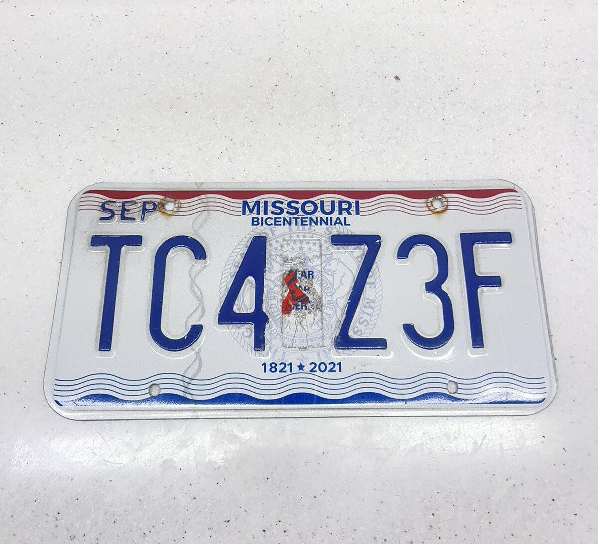 Expired Missouri License Plate Tc4 Z3F | eBay