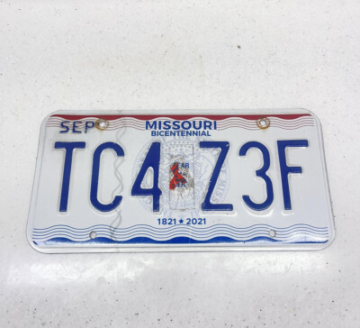 Expired Missouri License Plate Tc4 Z3F | eBay
