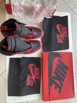 Nike Air Jordan 1 Retro Varsity Red High Banned US Size 11. Brand New Authentic