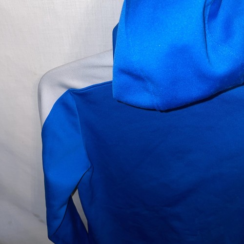 Under Armour Youth Athletic Hoodie Size Large Blue White Athleisure Running - Picture 11 of 12