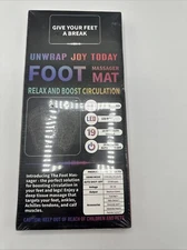 Unwrap Joy Today Foot Massager Mat Relaxing Boost Circulation  19 Intense Levels