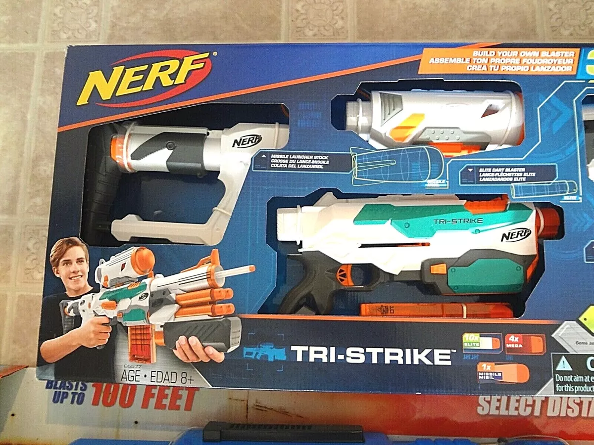 Nerf tri cheap strike ebay