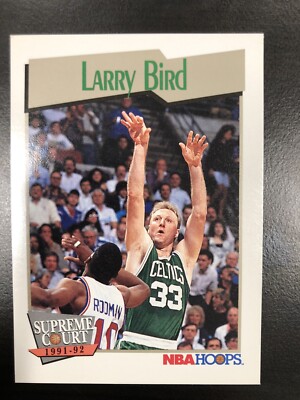 Larry Bird 91-92 NBA Hoops Supreme Court Card #451 | eBay