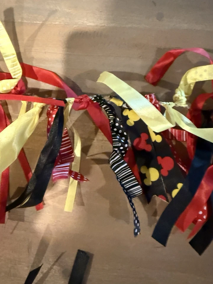 3 Piece Mickey Mouse Party Supplies 1st Birthday Decorations With Mickey Garland - Image 3 of 4