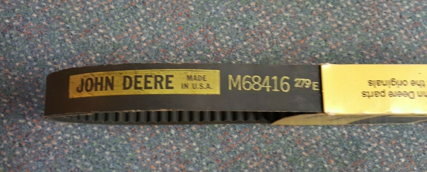 John Deere Snowmobile Drive BELT M68416 1980's Vintage NOS Genuine OEM